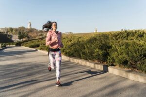 woman jogging