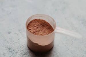 scoop of protein powder