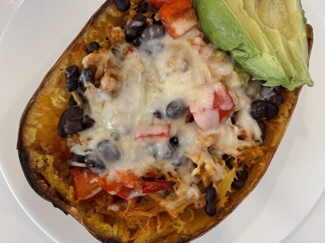 Spaghetti Squash Enchilada Bowls