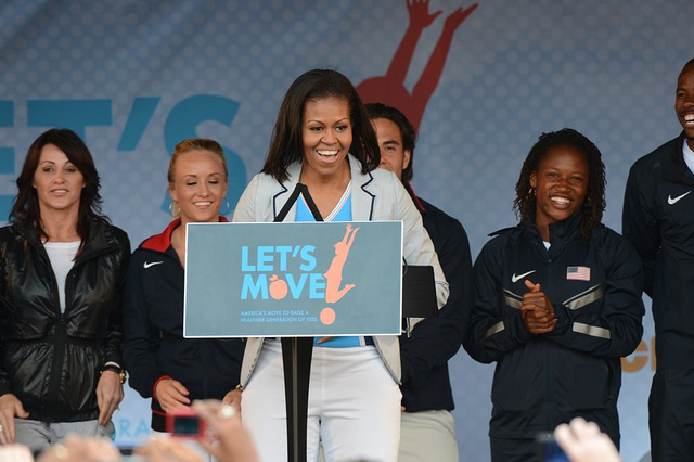 Michelle Obama speaking about the let's move program 