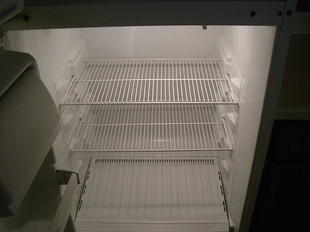 empty fridge