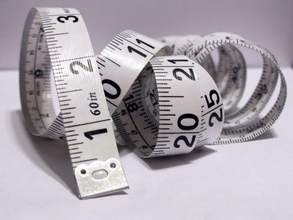 measuring tape for measuring body fat